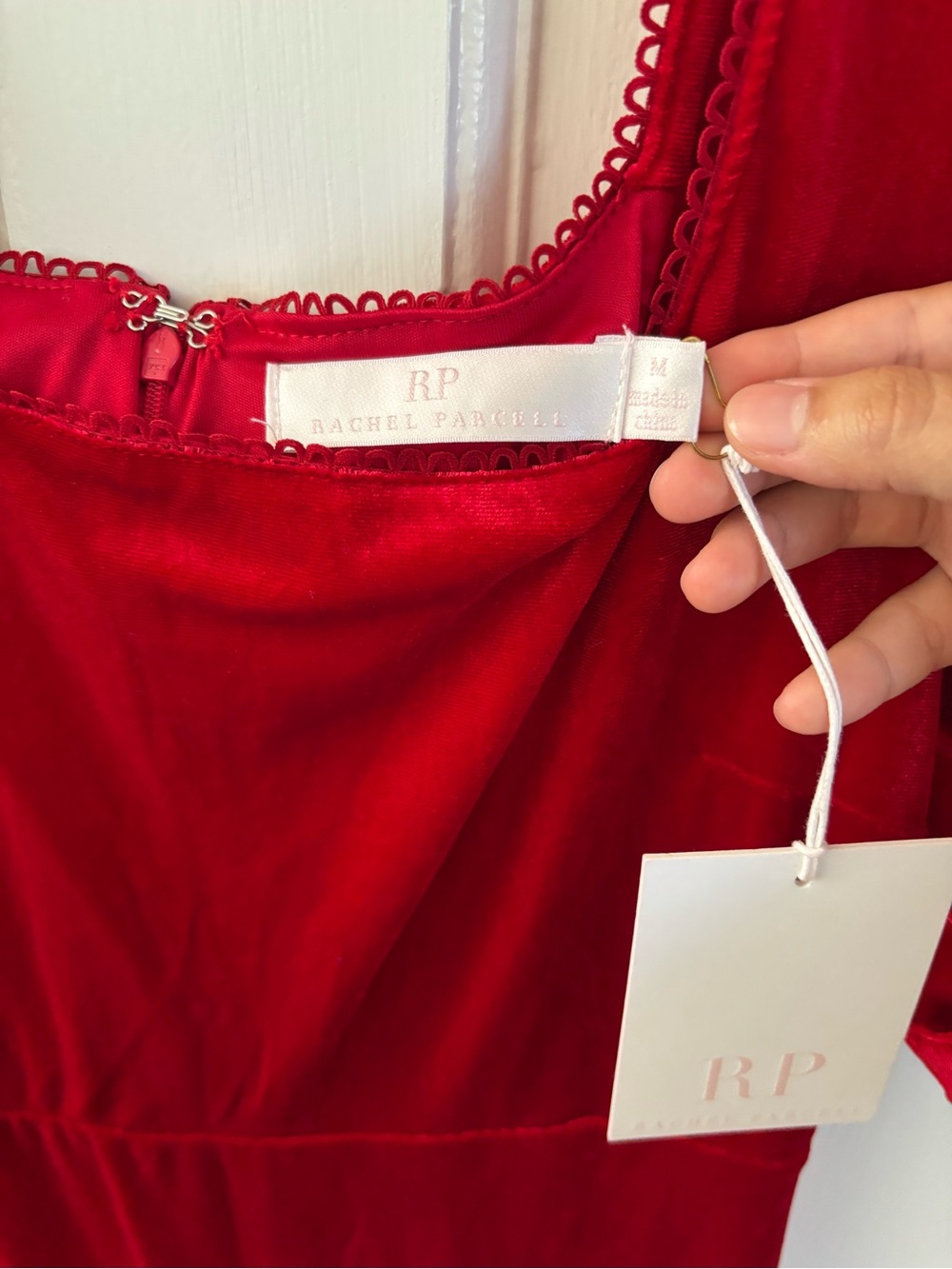 Rachel Parcell Red Velvet Dress - Picture 4 of 6